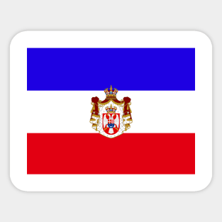 Yugoslavia coat of arms flag Sticker